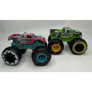 Hot Wheels Monster Truck 1:64 Scale, Podium Crasher Connect and Crash, Lot of 2